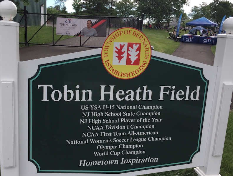 Tobin Heath Field in Basking Ridge, New Jersey - USWNT